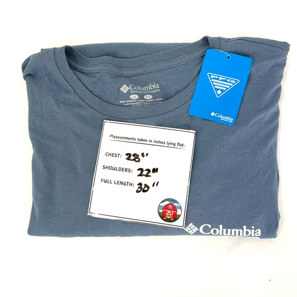 Columbia PFG Yuri T-Shirt Mens 2X Blue Graphic Back Performance Fishing Gear NWT - Picture 7 of 7